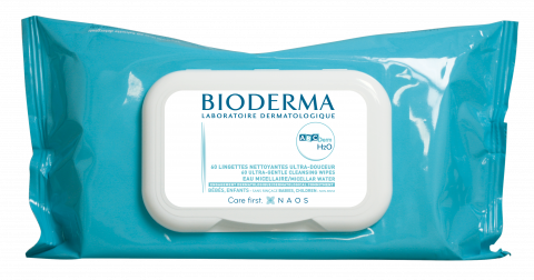 Fotografie produktu BIODERMA, ABCDerm H2O Micelární ubrousky 60 ks, péče o dětskou pokožku, čisticí ubrousky