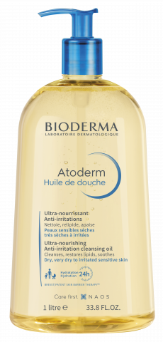 Fotografie produktu BIODERMA, Atoderm Sprchový olej 1 l, sprchový olej pro suchou pokožku