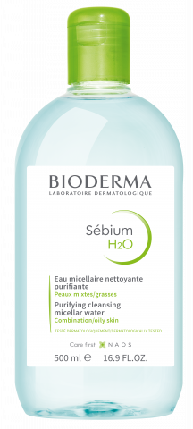 Fotografie produktu BIODERMA, Sébium H2O 500 ml, micelární voda pro pleť se sklonem k akné