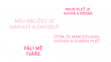 pocity citlivé pleti