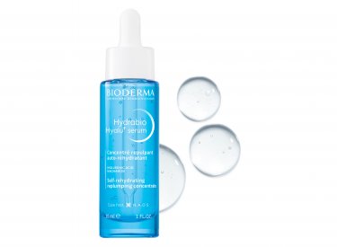 Presentation of the Hydrabio Hyalu+serum bottle